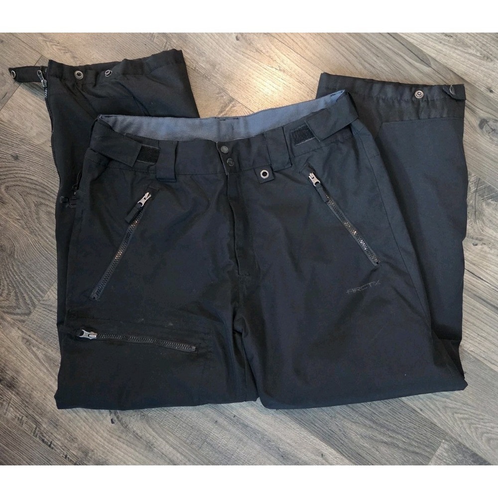 Arctix Classic Insulated Snow Pants - Black Large 5K Adjustable Zipper Leg